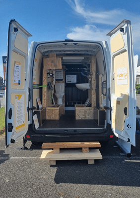 Camion aménagé la Grande Boucle du Réemploi