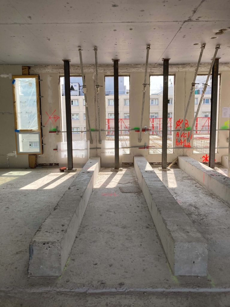 Intérieur chantier projet Montrouge