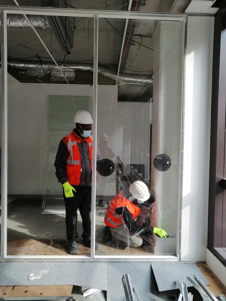 chantier installation materiaux réemploi